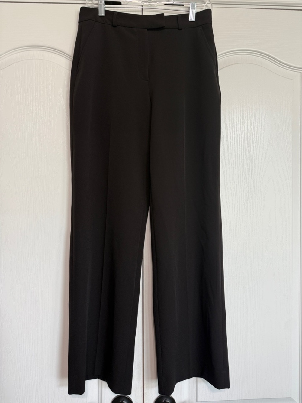 White House Black Market Black Luna Wide-Leg Trousers